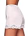 Ilusion 1039 – Women’s Slip Shorts for Under Dresses, Soft Satin Pettipants with Lace Trim and Comfortable Elastic Waist