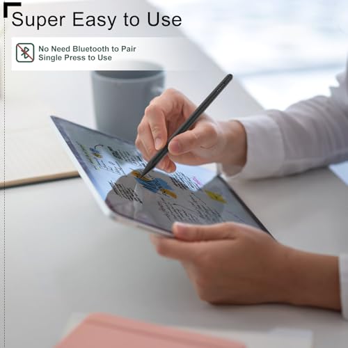 Image of DIGIROOT Upgrade iPad Pencil for Apple, 2IN1 3X Fast Charge Stylus Pen for iPad with Palm Rejection, Tilt Sensitive Work for iPad Pro 12.9 inch /11 inch M4, iPad 6-10, iPad Air 3-5 M2, iPad mini 5 /6, Black