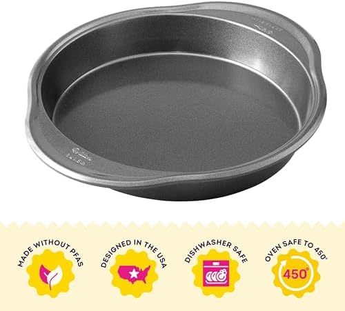 Wilton Platinum Non-Stick 9 Inch Round Cake Pan, Stainless Steel Bakeware, Made without PFAS, Packaging May Vary - Thumbnail 3