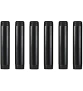 GeilSpace 1" × 6" Pre-Cut Black Metal Pipe, Industrial Steel Fits Standard One Inch Black Threade...