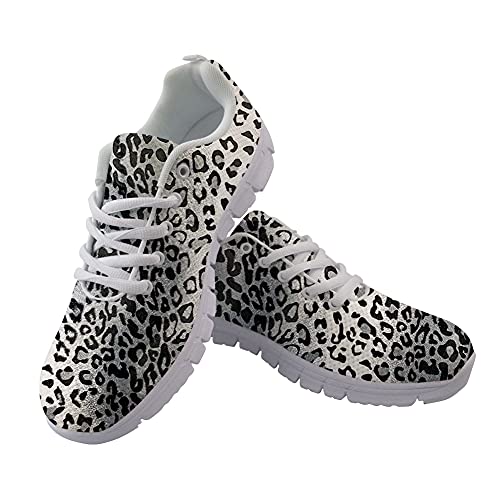 Jeiento Leopard Print Ladies Trainers