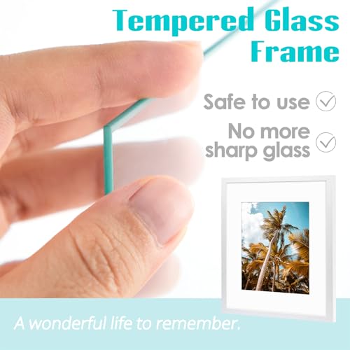 Image of Frametory 16x20 Picture Frame for Wall, Display Picture 11x14 with Mat or 16x20 Without Mat, Gifts for Family (White, 3 Pack)