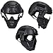 IDOGEAR Airsoft Mask,Tactical Airsoft Lower Face Mask Half Face Steel Mesh Protective Mask Military Style Comfortable Adjustable Flexible Mask (Black)