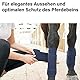 Bandagen fürs Pferd aus Fleece mit Klettverschluss - Fleecebandagen Pferd im 4er Set mit praktischer Aufbewahrungstasche (Mini Shetland Pony (Mini Shetty), Navyblau)
