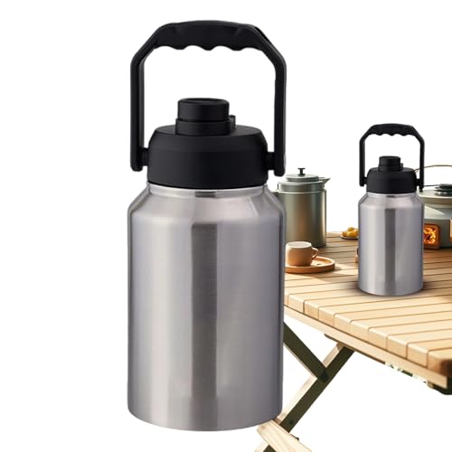 Cubo para Hielo - Cubo Almacenamiento Hielo 2 litros con Asa | Botella Portátil Térmica para Acampada/Picnic/Playa/Piscina/Jardín/Viajes