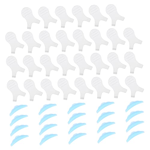 BESTYASH Complete Kit 30 Y-Shape Brushes 20 Silicone Curlers Lift Pads for Natural Lash Separation