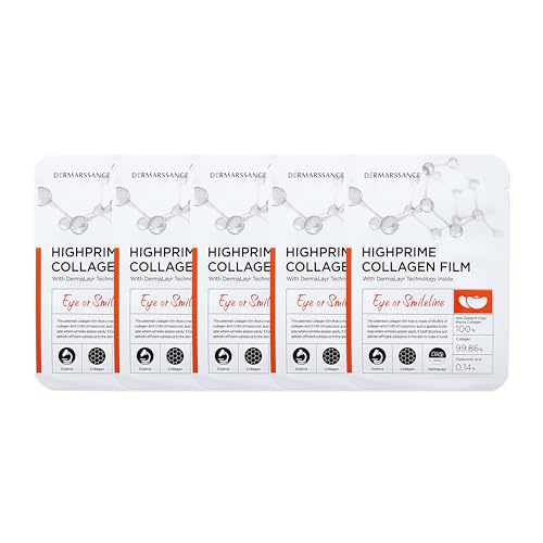 KPRODUCT4U) Highprime Collagen Film for Eye or Smileline 1 Pack (5 sheets)