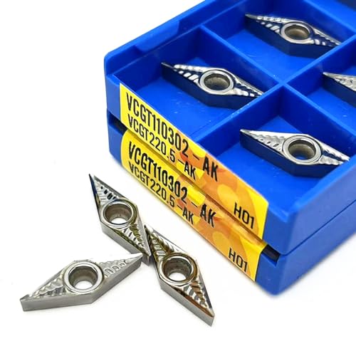 Insertos de Carburo VCGT110302/110304/110308 AK H01 10pcs miniatura 2