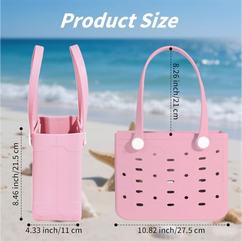 Small Rubber Beach Bag for kids, Travel Tote Bag for the Beach Boat Pool2