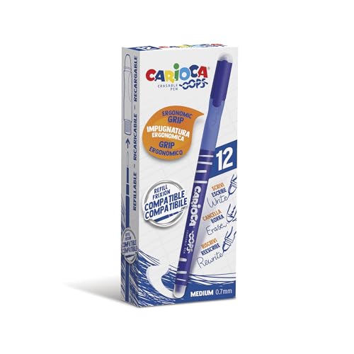 Crayon Carioca Oops Bleu 0,7 mm (12 Unités)