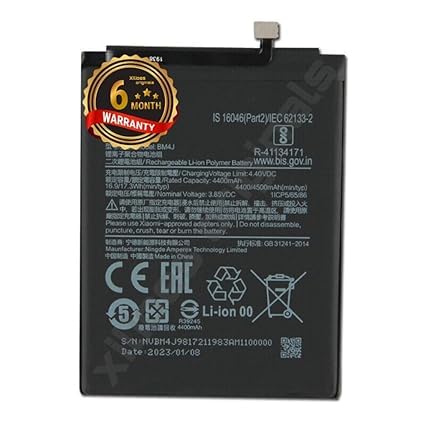 Image of BM4J Battery for Redmi Note 8 Pro 2015105, M1906G7I, M1906G7G Battery with 6 Month Warranty** (Y67)