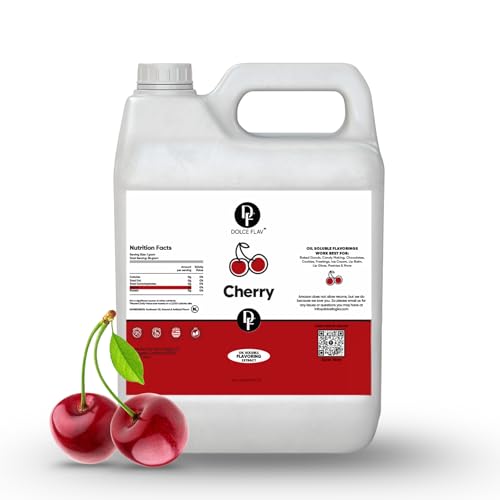 Dolce Flav Cherry Flavoring Oil for Chocolates, Restaurant Size, 32 Fl Oz
