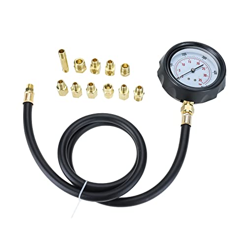 FreeTec 13tlg. Motor Öldruck Tester Öldruckprüfer Messgerät Öldrucktester Werkzeug Prüfer 0-35 bar