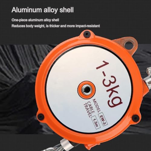 Adjustable Retractable Spring Balancer Tool Holder - 1.5m Wire Rope, Supports 1-3 Kg, Perfect for Workshop Tool Organization, Increases Efficiency & Productivity