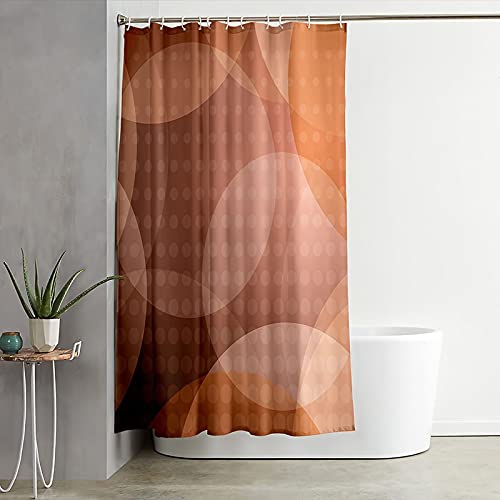 Rideau de douche polyester imperméable à motif cercles lumineux - 3