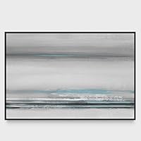 Framed Canvas Wall Art Abstract Seascape Canvas Prints Home Artwork Decoration for Living Room,Bedroom - 16x24 inches