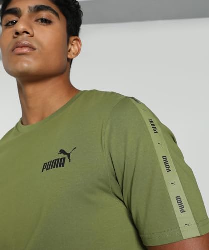 Image of Puma Men Cotton Solid Regular Fit T-Shirt