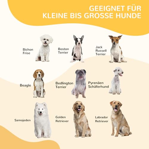 PawHut Welpenlaufstall 8-TLG Welpenauslauf mit 8 Gitterplatten Tür Erdspießen flexibel Schutzplane 100cm hoch Welpengitter Laufstall für Haustiere Hund Katze Welpe Laufgitter für drinnen und draußen
