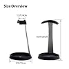 Avantree Aluminum & Silicone Desk Headphone Stand Hanger with Cable Holder for Gaming Headset Display - HS102 Black #3