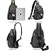 NICGID Sling Bag Chest Shoulder Backpack Crossbody Bags for Tablet Laptop Outdoor Hiking Men Women