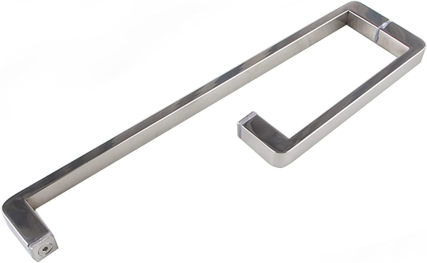 DFGHNBVC Polished Chrome Shower Door Handle 2 Pack - Push Pull Glass Knob Towel Bar - Stylish Bathroom Accessories For Modern Enclosures,Chrome-225Mm+425Mm