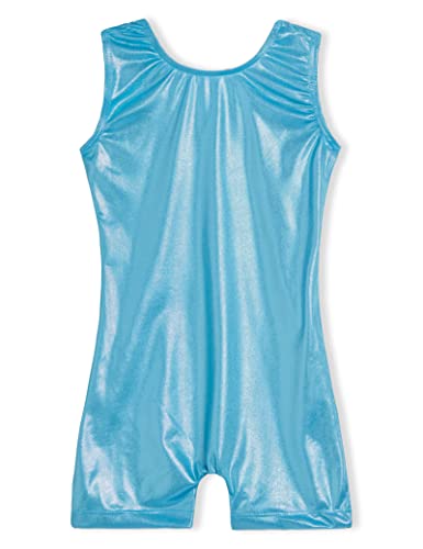 Image of Domusgo Gymnastics Leotards for Girls Sparkly One Piece Biketard Size 1-10Y