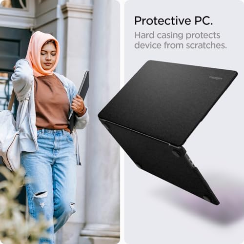 Spigen Urban Fit Case Compatible with MacBook Air 15 inch Case M5 (2026), M4/M3/M2 (2025-2022) Premium Knit Fabric Case - Black - Image 4