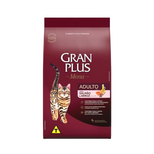 Granplus Ração Para Gatos Adultos Gran Plus Salmão E Arroz 3Kg