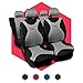 Produktbild 3er Set Saferide Autositzbezüge PKW universal | Auto Sitzbezüge Polyester Silber für Airbag geeignet | für Vordersitze und Rückbank | 1+1 Autositze vorne und 1 Sitzbank hinten teilbar Reißverschlüsse
