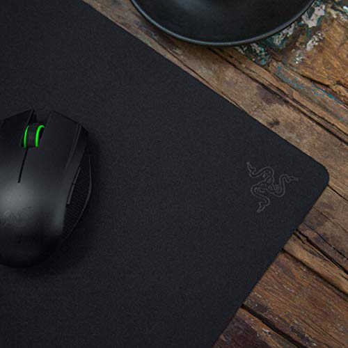 Razer Goliathus Speed (Small) Gaming Mousepad: Smooth Gaming Mat - Anti-Slip Rubber Base - Portable Cloth Design - Anti-Fraying Stitched Frame - Stealth - Image 5