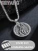 Seiyang St Florian Necklace 925 Sterling Silver Saint Florian Medal Pendant Patron Amulet Necklace Talisman Protection Jewellery Gifts for Men Firefighters #1
