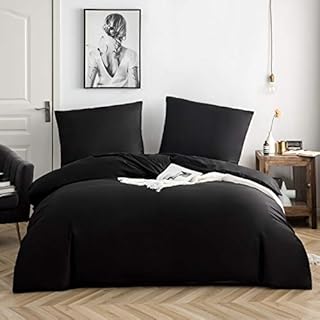 AYSW zestaw pościeli bawełnianej, 3 szt., poszewka na kołdrę 200 x 200 cm z 2 poszewkami na poduszki 80 x 80 cm, szary