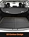 Car Floor Mats for Mazda CX5: 2013 2014 2015 2016 (1st Gen) All Weather Automotive Cargo Liner Full Set Accessory, Cutsom Fit for Mazda CX-5 SUV Tray Carpet Black Rubber Accessories Trunk Mat