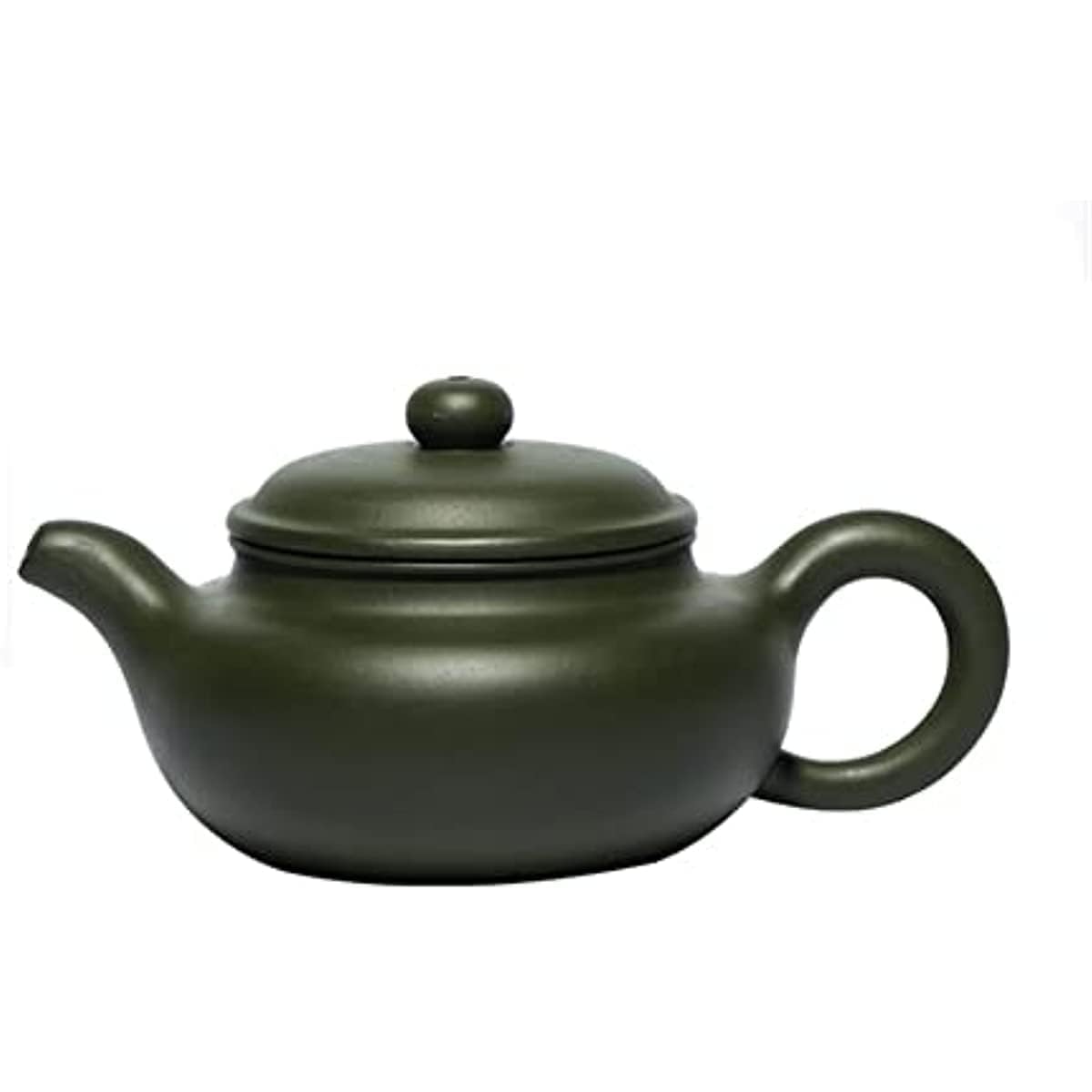 Théière Portable en Porcelaine, Service à thé Chinois, théière Classique Violette de 260 ML, Style Antique, avec Filtre et Finitions en Terre Crue Verte. Bouilloire élégante.