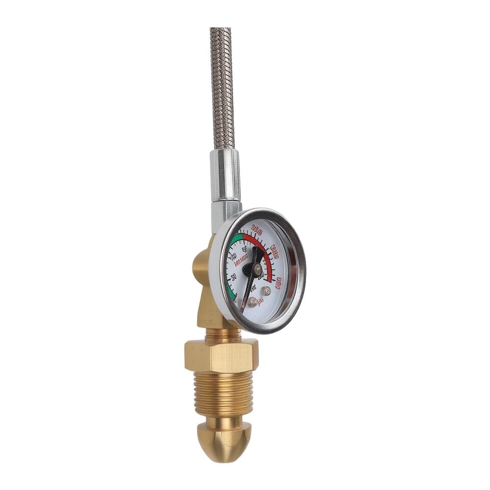 BS 341 - Manguera de recambio de cilindro de argón n.º 3 con conexión G de 5/8 pulgadas para adaptador de transferencia de estación de llenado del Reino Unido, 90 cm