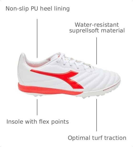 Image of Diadora Mens Brasil 2 R Turf Soccer Cleats