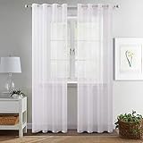 Buena decoración: estas cortinas son bonitas y ligeras. No bloquean completamente la luz del sol sino que la filtran bien. Lo suficientemente puro para una buena circulación de aire, gran luz, pero aún así ofrece privacidad. Es un perfecto
