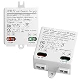 2 Pezzi Trasformatore Led 12v Mini, Alimentatore 12v, Alimentatore, Driver Led, Slim Trasformatore Led per Illuminazione Mobili e Strisce Led, Senza Sfarfallio
