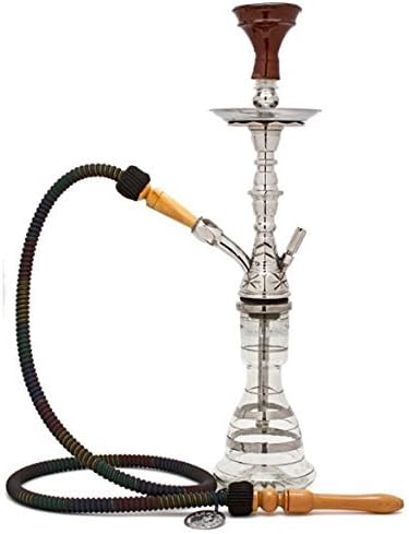 18" Khalil Mamoon Silver Shamadan *Egyptian Imported" Hookah