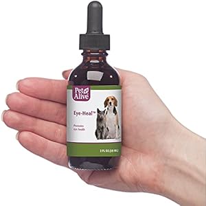 PetAlive Eye-Heal - Natural Herbal Formula Promotes Eye Health in Cats and Dogs - Soothes and Cleanses The Eyes - Supports Removal of Debris - Applies Easily with Cotton Swab - 59 mL PetAlive Eye-Heal – Natural Herbal Formula Promotes Eye Health in Cats and Dogs – Soothes and Cleanses The Eyes – Supports Removal of Debris – Applies Easily with Cotton Swab – 59 mL