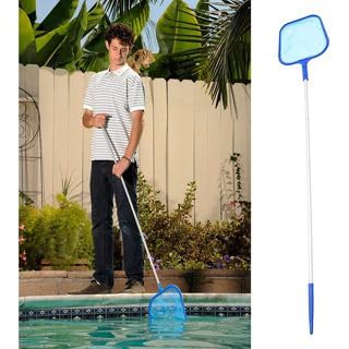 Kit Para Piscina Cabo Telescópico 1,76m + Peneira Metálica