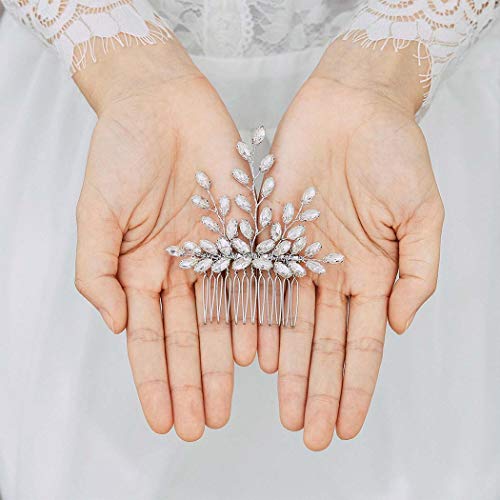 Handcess - Pettini per capelli da sposa, con