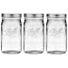 Ball Mason Jar-32 oz. Clear Glass Ball Wide Mouth - Set of 3