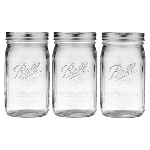 Ball Wide Mouth Mason Jars (32 oz, 3-Pack)
