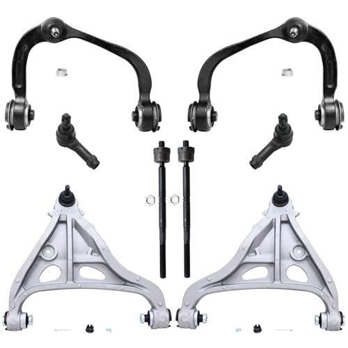 Image of Detroit Axle - 4WD Front End Control Arms Kit for 2005-2008 Ford F-150, 2006-2008 Lincoln Mark LT, 4 Upper & Lower Control Arms 4 Tie Rod Ends 2007 Replacement - 8pc Set