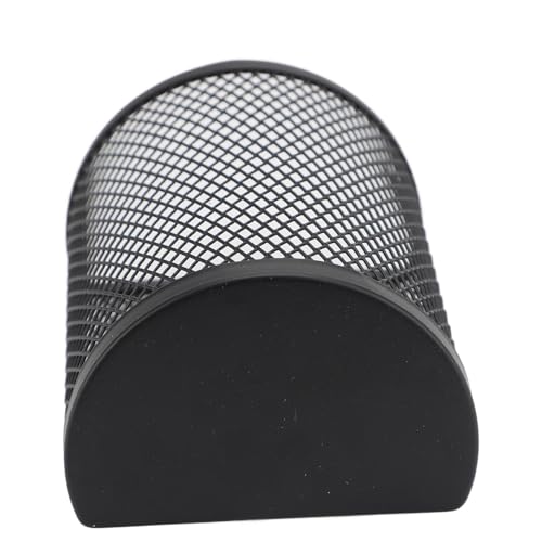 Rcniso Magnetic Pen Holder Large Capacity 3 NdFeB Magnets Heavy Duty Durable Metal Material Mesh Storage Basket for School Cabinet Whiteboard (4 Pieces)