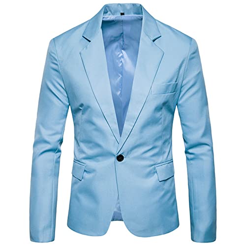 Veste décontractée homme bleu clair pour look printemps chic - 5