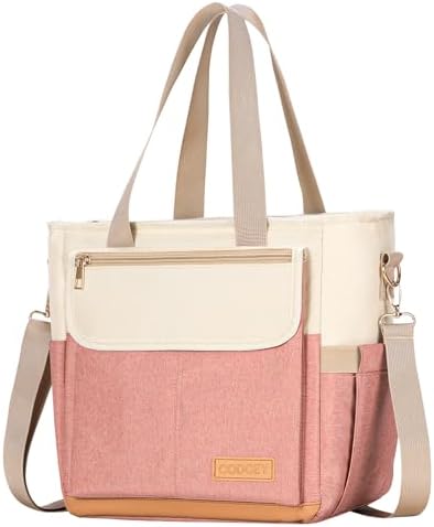 Lunch Box Lunch Bag Women, Leakproof Insulated Lunch Cooler Bag for Women, Large Lunch Tote Bags Adults(Pink,16.2L)