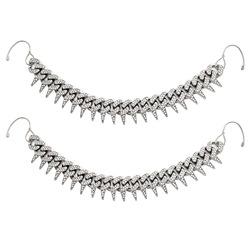 Image of Bling Shoe Chains For Adults Women Men Teens Girls Boys, Rhinestone Chain Shoe Charms For Clog Sandals,Shoe Decoration Accessories For Birthday Gifts Party Favors