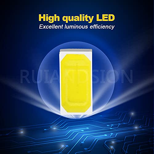 Ruiandsion 2pcs 1156 LED Bulbs White 6V BA15S 5630 17SMD miniatura 3